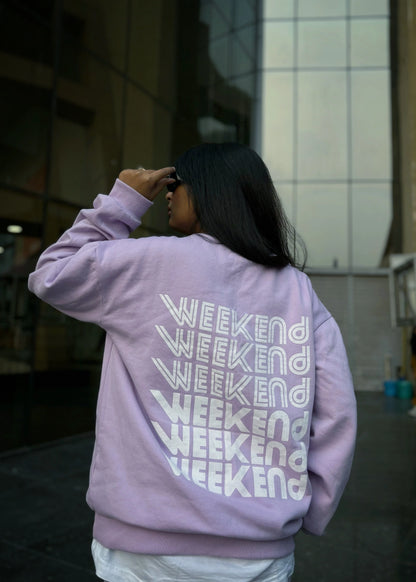 Lilac Weekend Relaxed Fit Sweatshirt