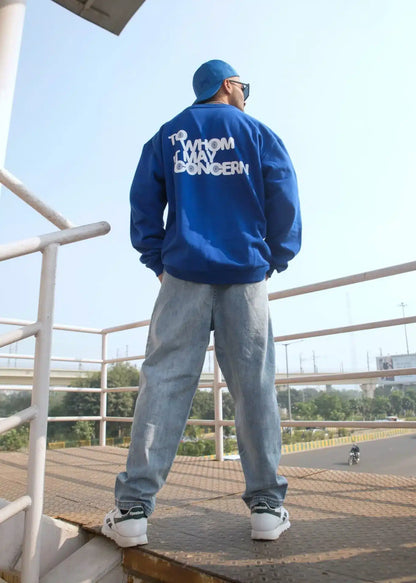 Blue To Whom Relaxed Fit Sweatshirt
