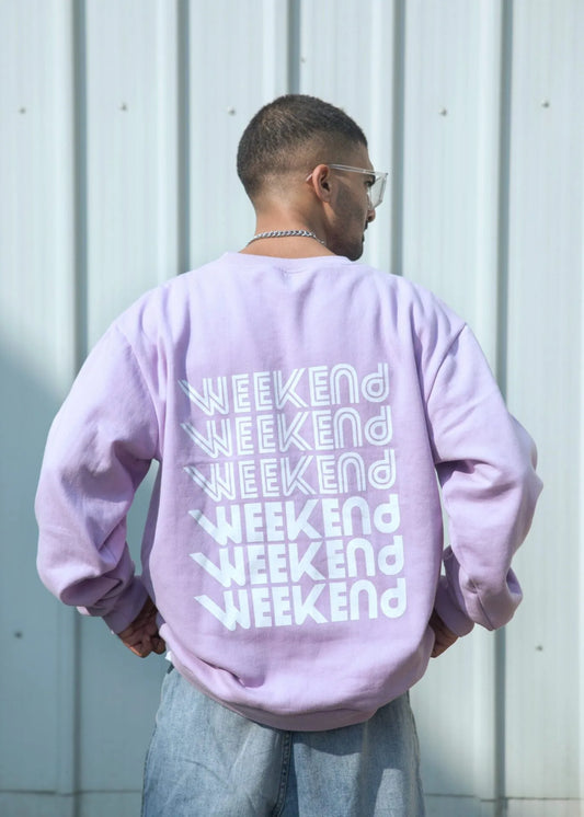 Lilac Weekend Relaxed Fit Sweatshirt