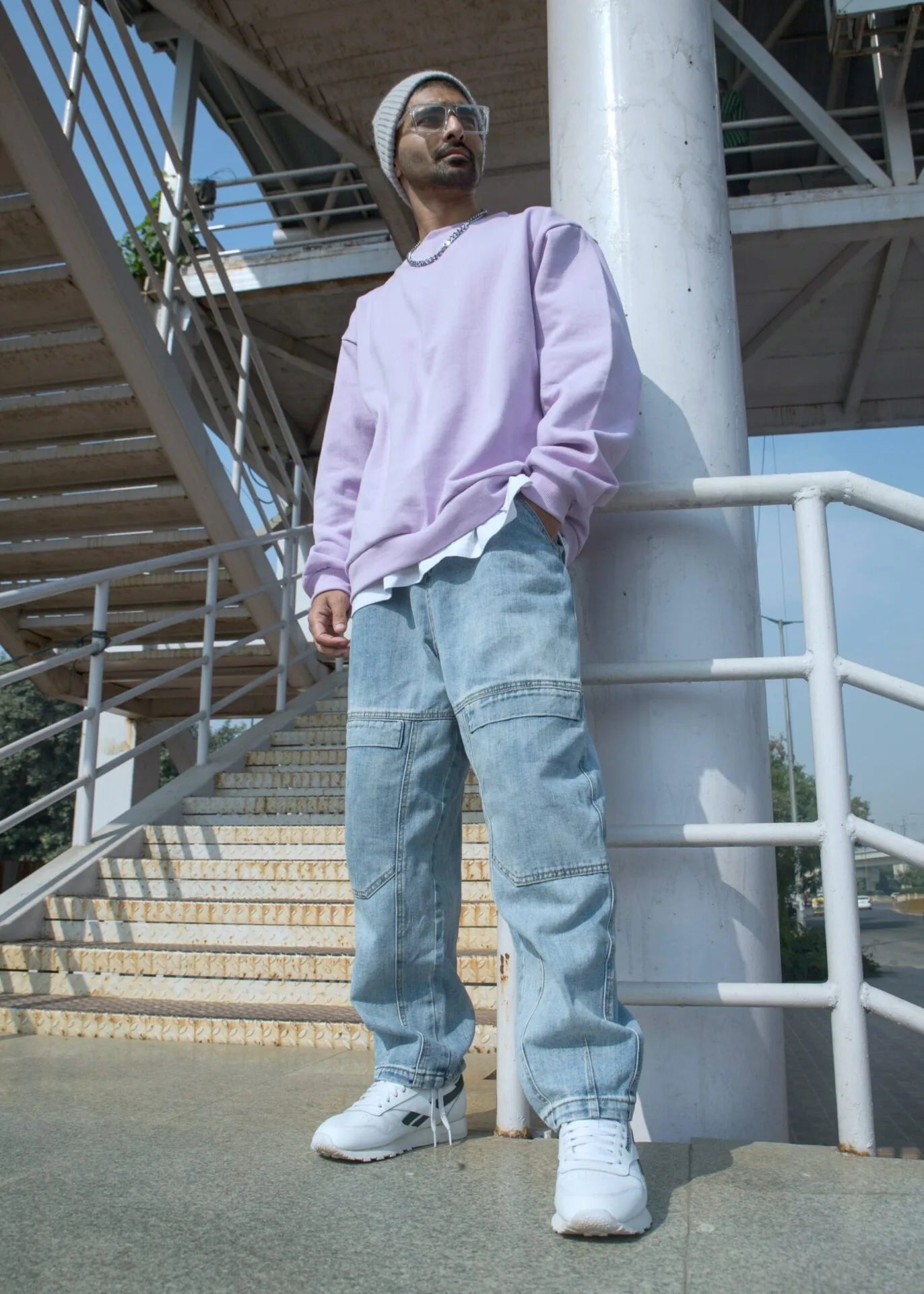 Lilac Weekend Relaxed Fit Sweatshirt