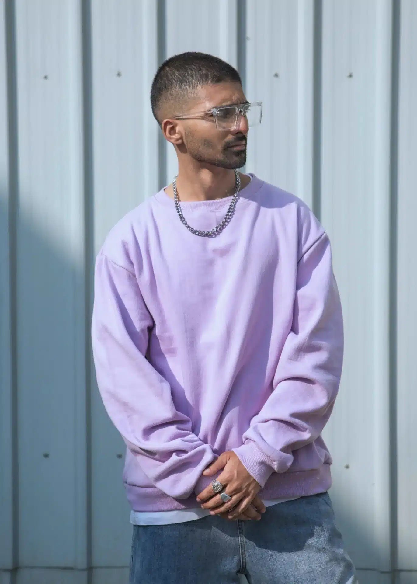 Lilac Weekend Relaxed Fit Sweatshirt