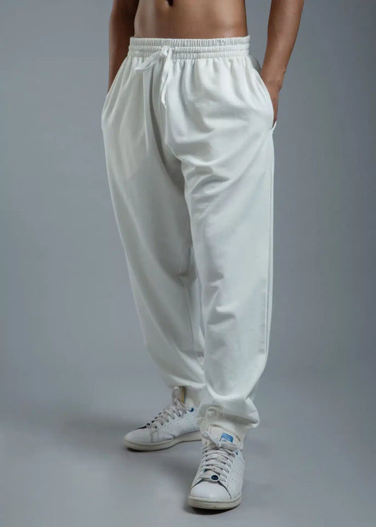 White Relaxed Fit Jogger